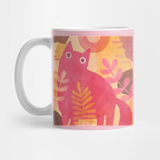 Cute Red Cat Mug